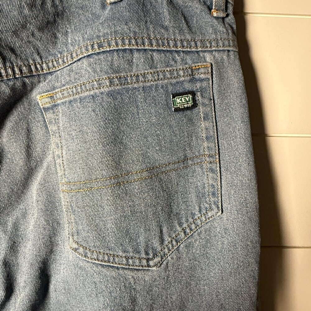 Key Jeans 38x32 Men's Straight Leg Denim Jeans- Vintage - Picture 4 of 9